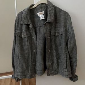 Talbots medium checked jacket - like new